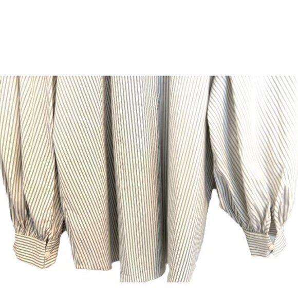 Express Striped Balloon Sleeve Poet Blouse XL - Picture 4 of 4